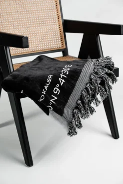 Outlet Karo Kauer Beach Towel Black Logo