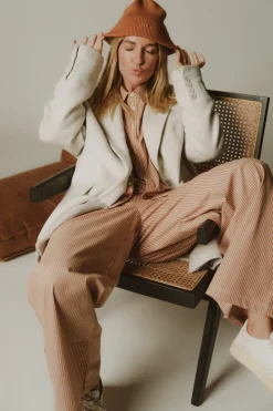 Fashion Karo Kauer Beanie Brown