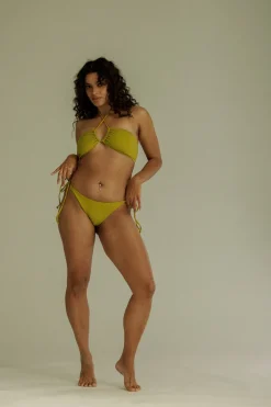 New Karo Kauer Bikini Bottom Glitter Olive