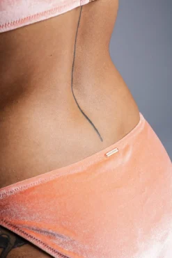 Fashion Karo Kauer Bikini Bottom Velvet