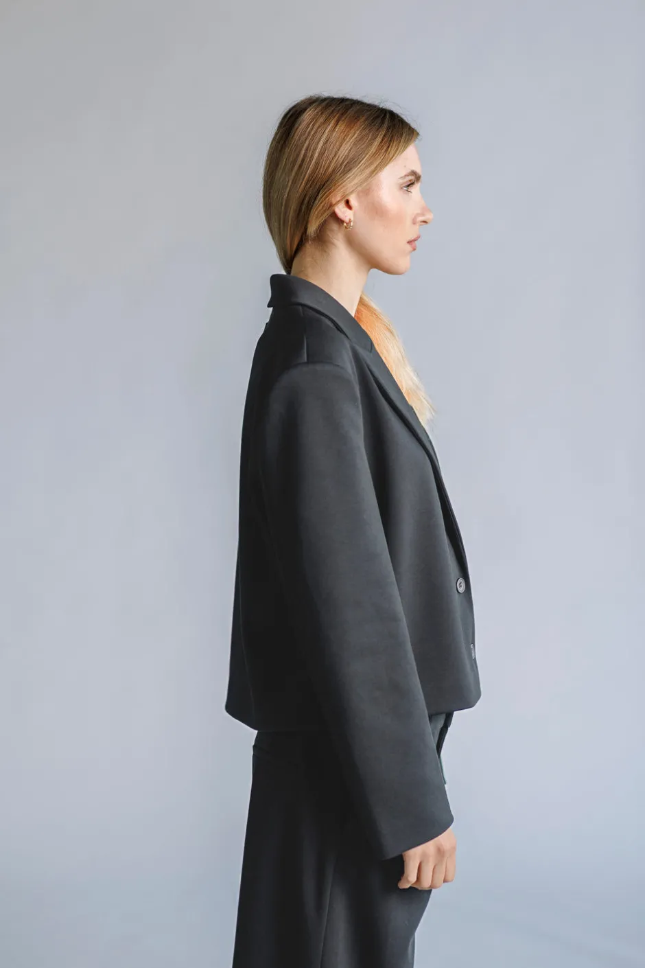 New Karo Kauer Blazer Short Dark Grey