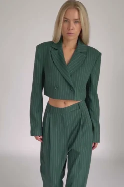 Best Karo Kauer Blazer Short Sapphire Green