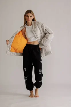 Hot Karo Kauer Bomberjacket Silver Grey