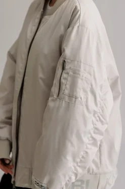 Hot Karo Kauer Bomberjacket Silver Grey