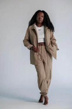 New Karo Kauer Cargo Jacket Mocca