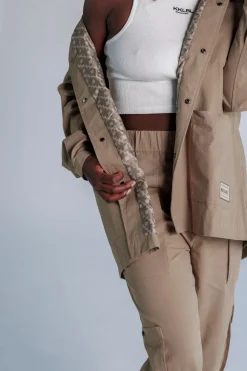 New Karo Kauer Cargo Jacket Mocca