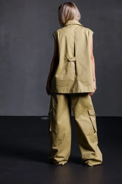 Outlet Karo Kauer Cargo Pants Khaki