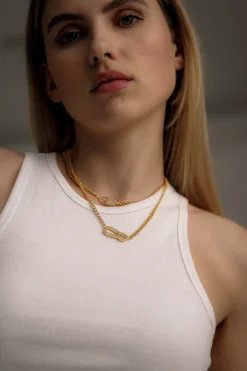 Discount Karo Kauer Chain Carabiner Gold