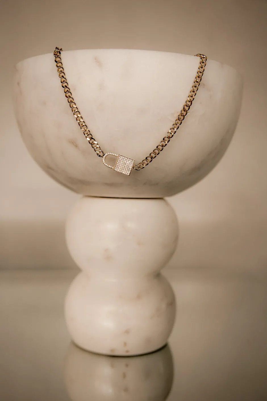 Clearance Karo Kauer Chain Lock Gold