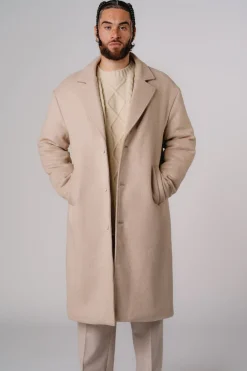 Best Karo Kauer Coat Beige Melange