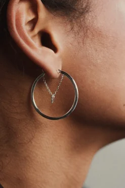 Outlet Karo Kauer Creole Chain Logo Silver