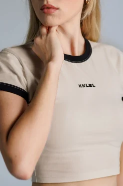 Clearance Karo Kauer Cropped Ringer Shirt