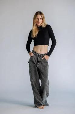 Sale Karo Kauer Cropped Shirt Black