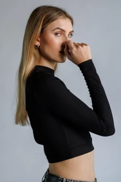 Sale Karo Kauer Cropped Shirt Black