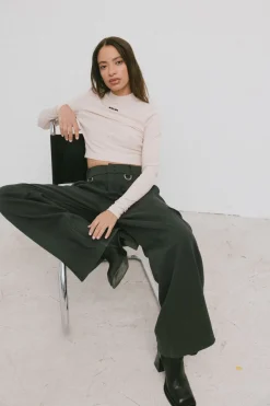 Discount Karo Kauer Cropped Shirt White Pearl