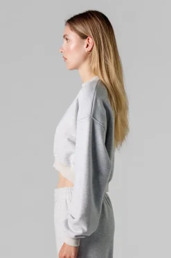 Hot Karo Kauer Cropped Sweater Melange