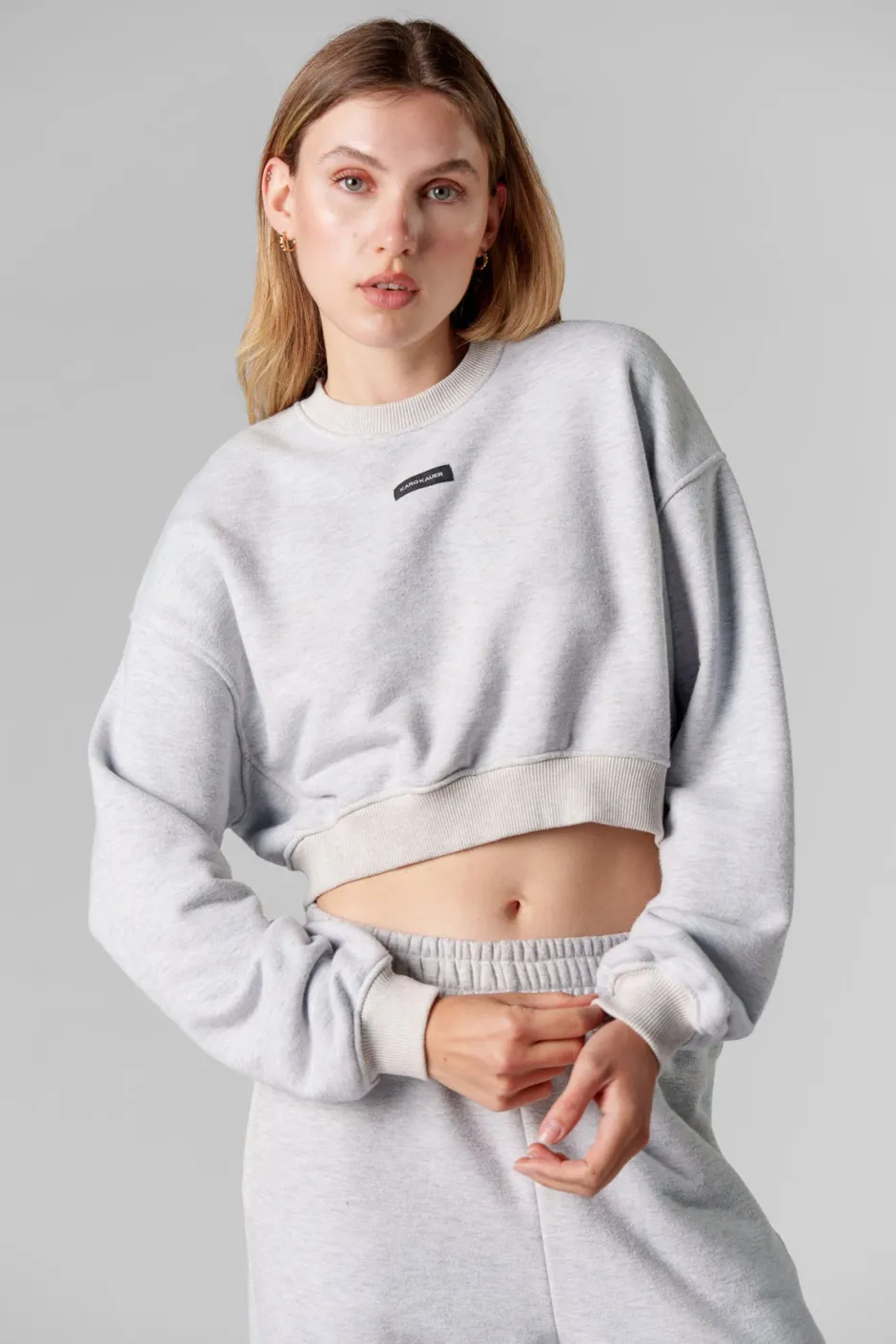 Hot Karo Kauer Cropped Sweater Melange