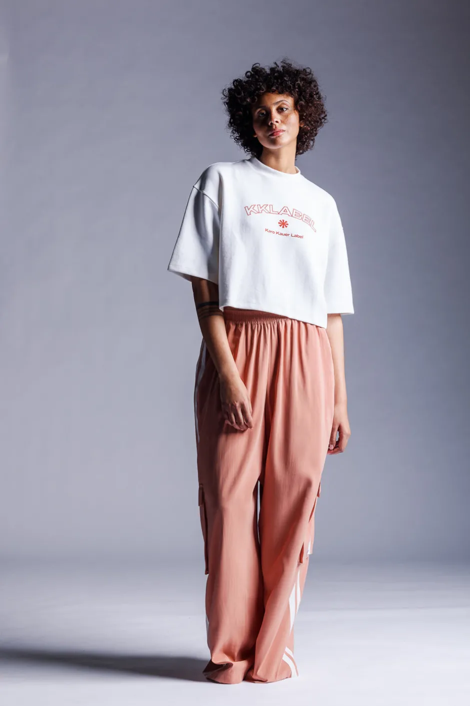 Discount Karo Kauer Cropped T-Shirt KKLABEL