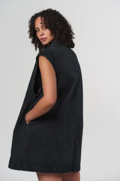 New Karo Kauer Denim Dress black