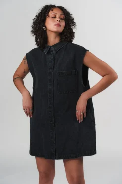 New Karo Kauer Denim Dress black