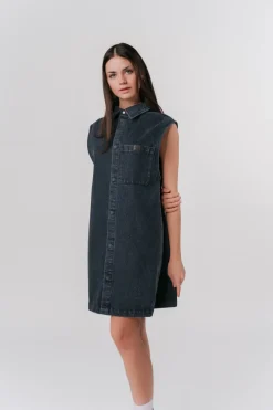 New Karo Kauer Denim Dress black