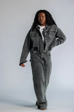 Online Karo Kauer Denim Jacket Black