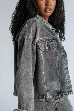 Online Karo Kauer Denim Jacket Black