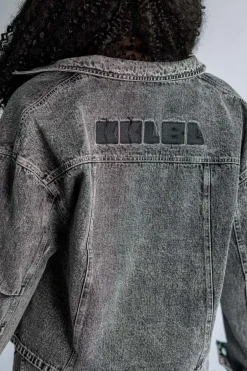 Online Karo Kauer Denim Jacket Black