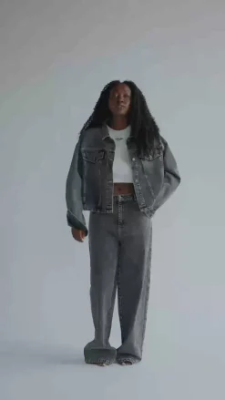 Online Karo Kauer Denim Jacket Black