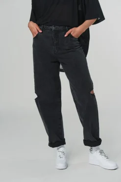 Clearance Karo Kauer Denim Pants Black Cut Out Petite