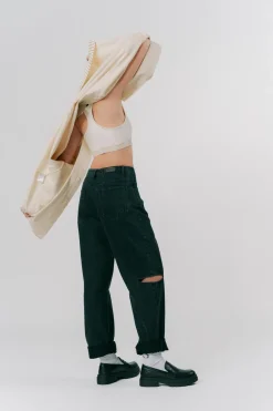 New Karo Kauer Denim Pants Black Cut Out