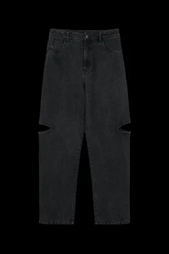 Clearance Karo Kauer Denim Pants Black Cut Out Petite