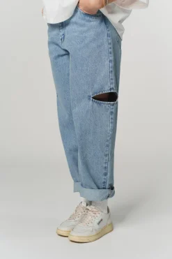 Best Karo Kauer Denim Pants Blue Cut Out Petite