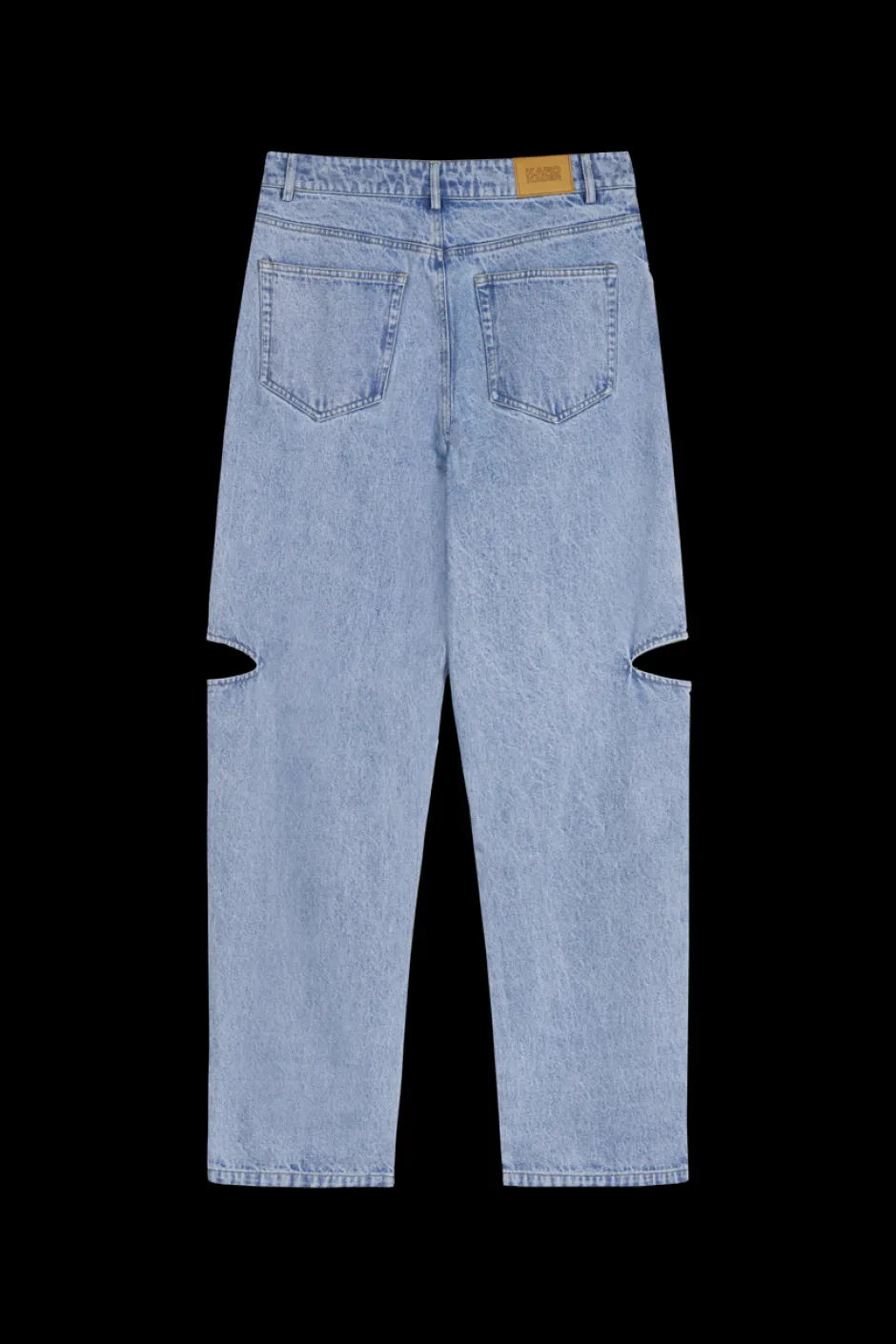 Best Karo Kauer Denim Pants Blue Cut Out Petite