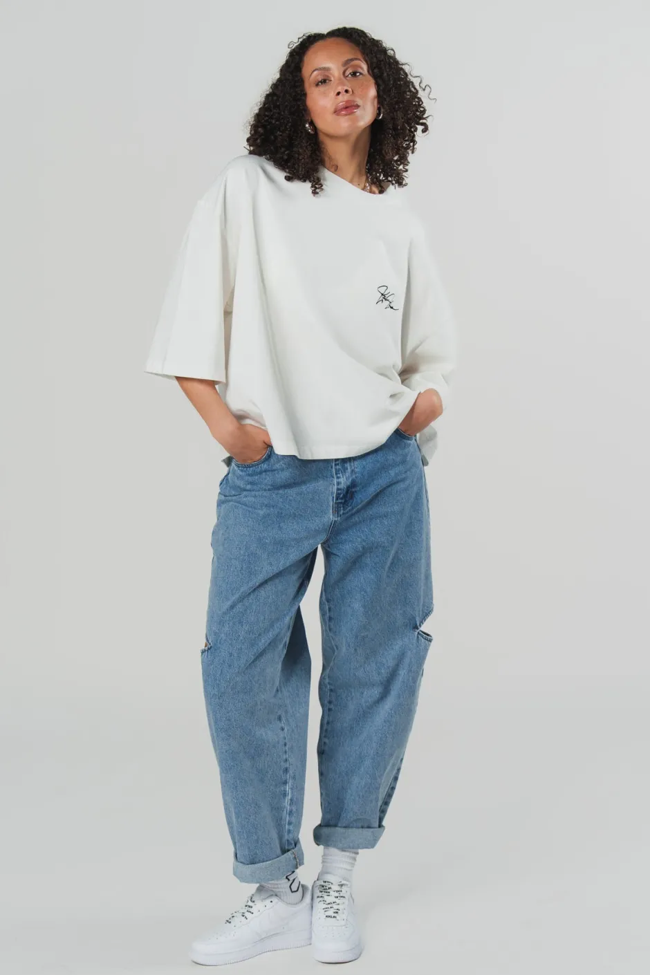 Best Karo Kauer Denim Pants Blue Cut Out Petite