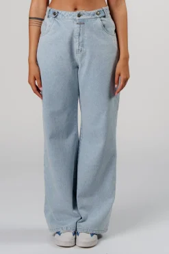 Outlet Karo Kauer Denim Pants Light Blue