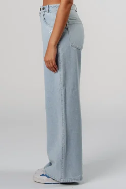 Outlet Karo Kauer Denim Pants Light Blue