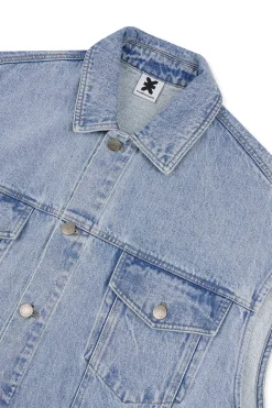 Clearance Karo Kauer Denim Vest Blue