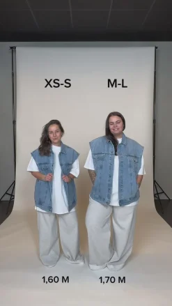 Clearance Karo Kauer Denim Vest Blue