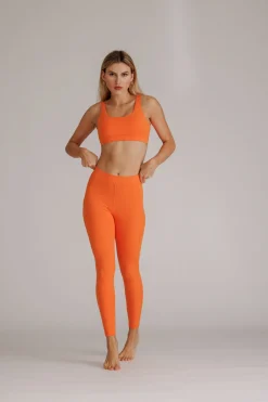 Fashion Karo Kauer Dynamic Sports Bra Flame Orange