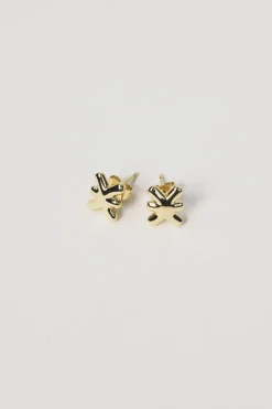 Hot Karo Kauer Earring Logo Gold