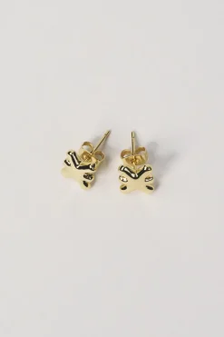 Hot Karo Kauer Earring Logo Gold