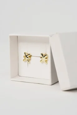 Hot Karo Kauer Earring Logo Gold