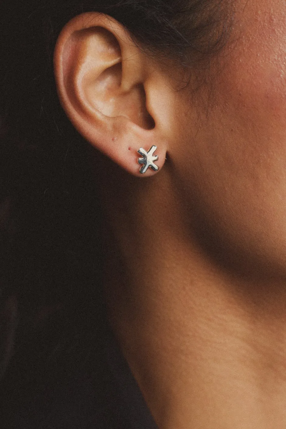 Clearance Karo Kauer Earring Logo Silver