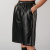 Online Karo Kauer Faux Leather Bermuda Shorts