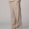 Outlet Karo Kauer Formal Pants Beige Melange
