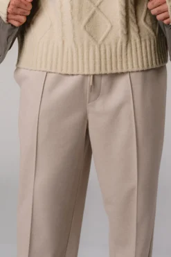 Outlet Karo Kauer Formal Pants Beige Melange