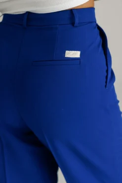 Fashion Karo Kauer Formal Pants Blue