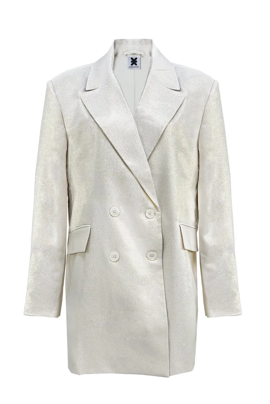 Sale Karo Kauer Glam Blazer Dress Champagner