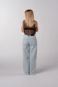 Hot Karo Kauer Glitter Net Top